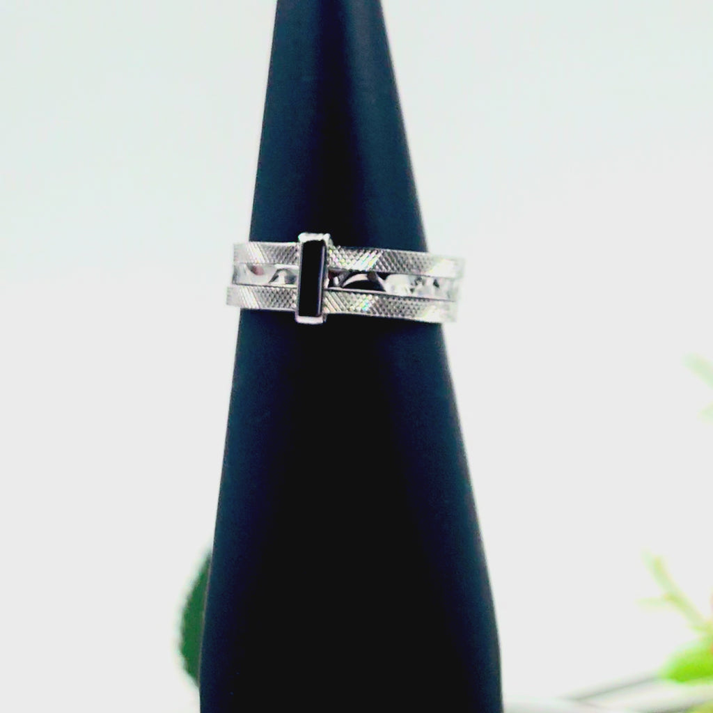 Silver Trine Ring