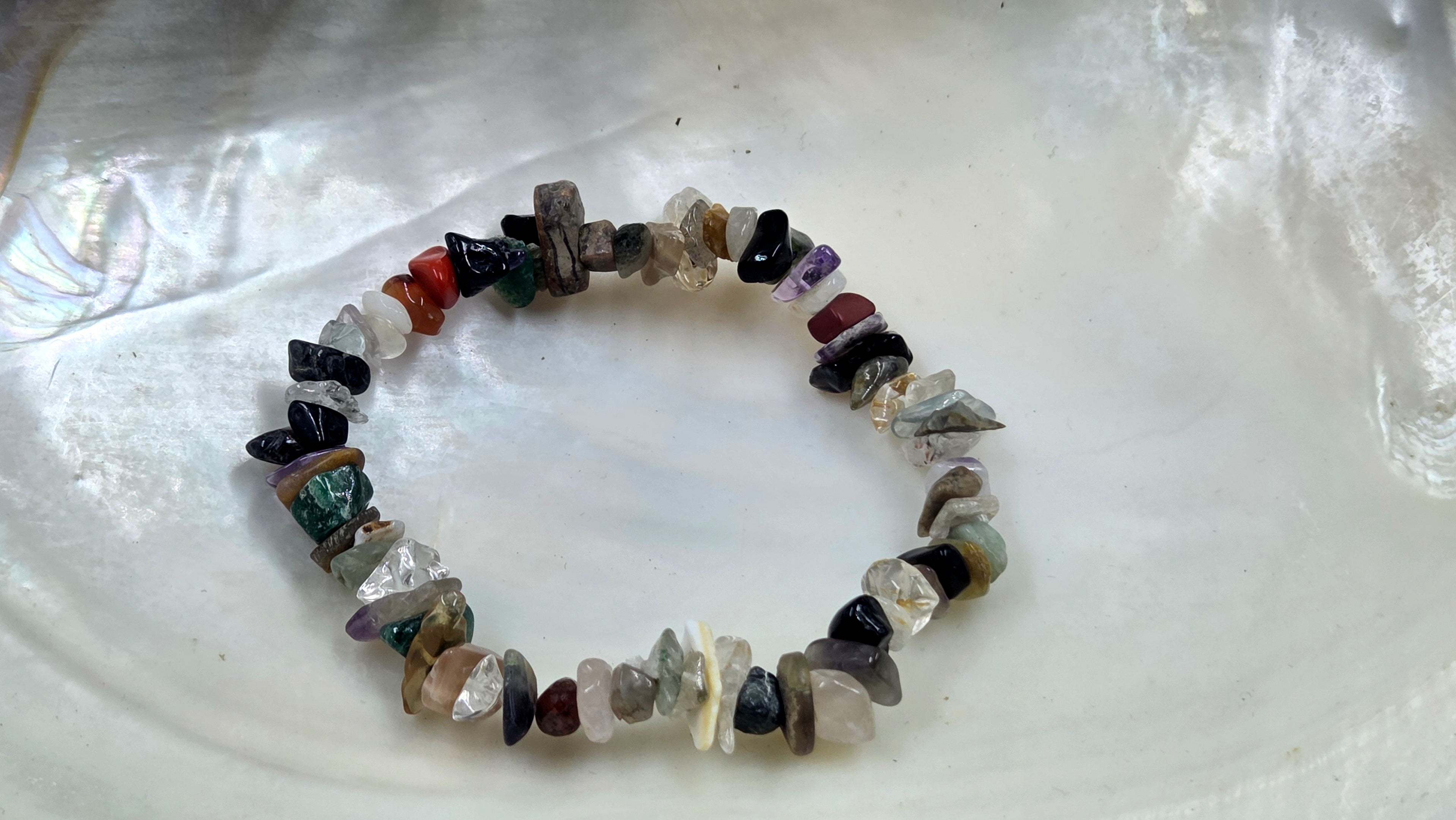 Mixed Semi-Precious Beads Bracelet