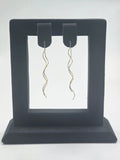 Sterling Silver Wave Dangle Earrings