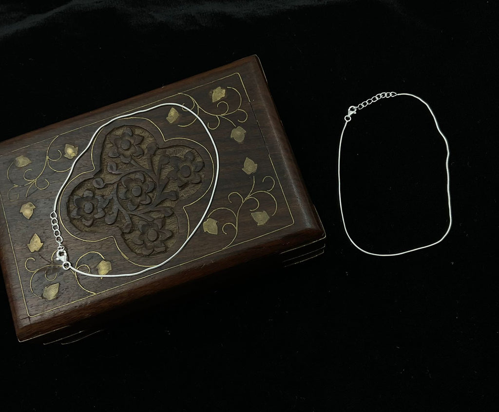 Silver Whisper – Sterling Silver Anklets