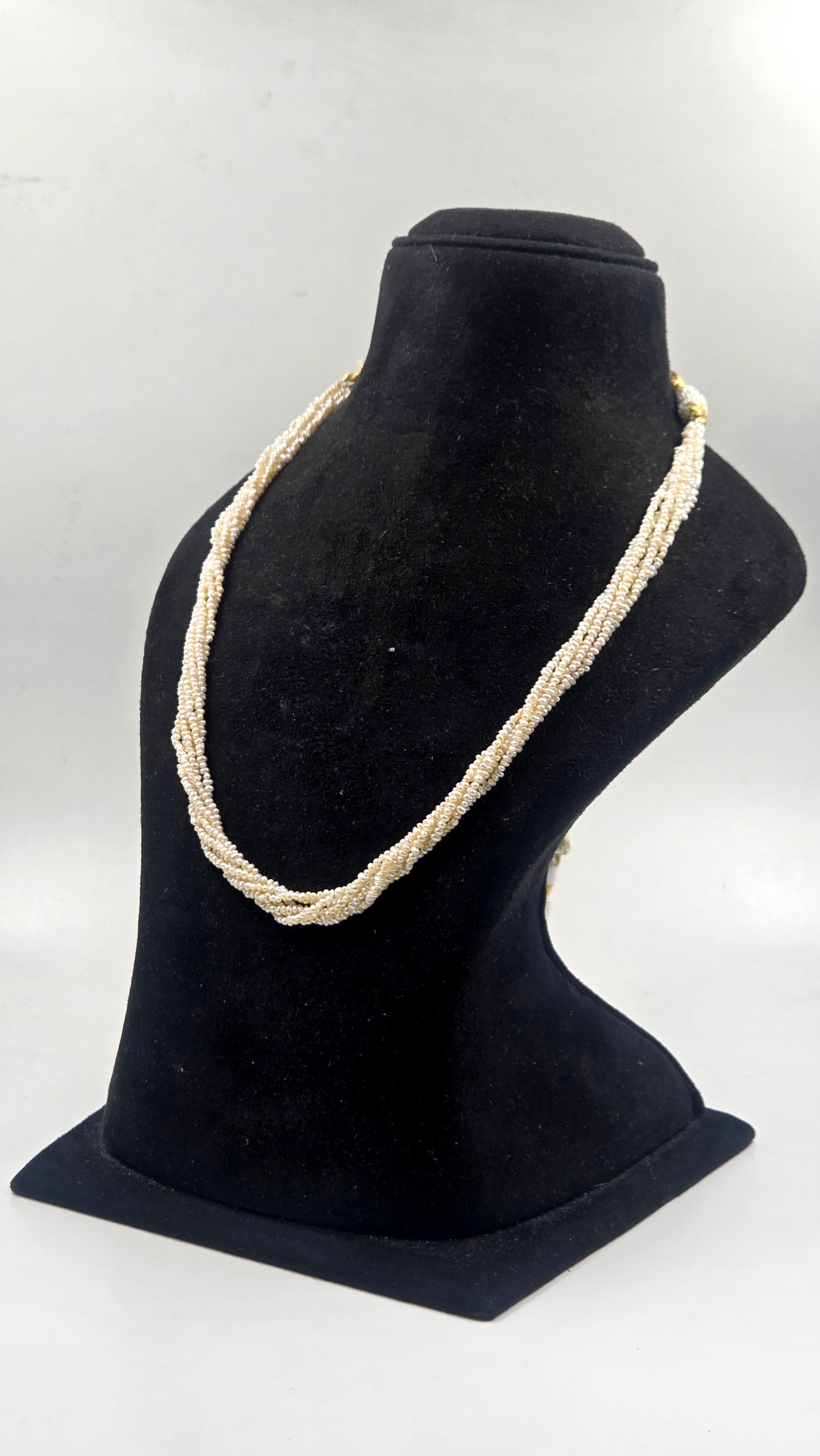 Freshwater Pearl 6-Line Sarafa Style Necklace