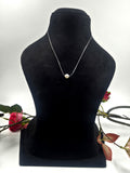 Sterling Silver Necklace with Single Freshwater Pearl
