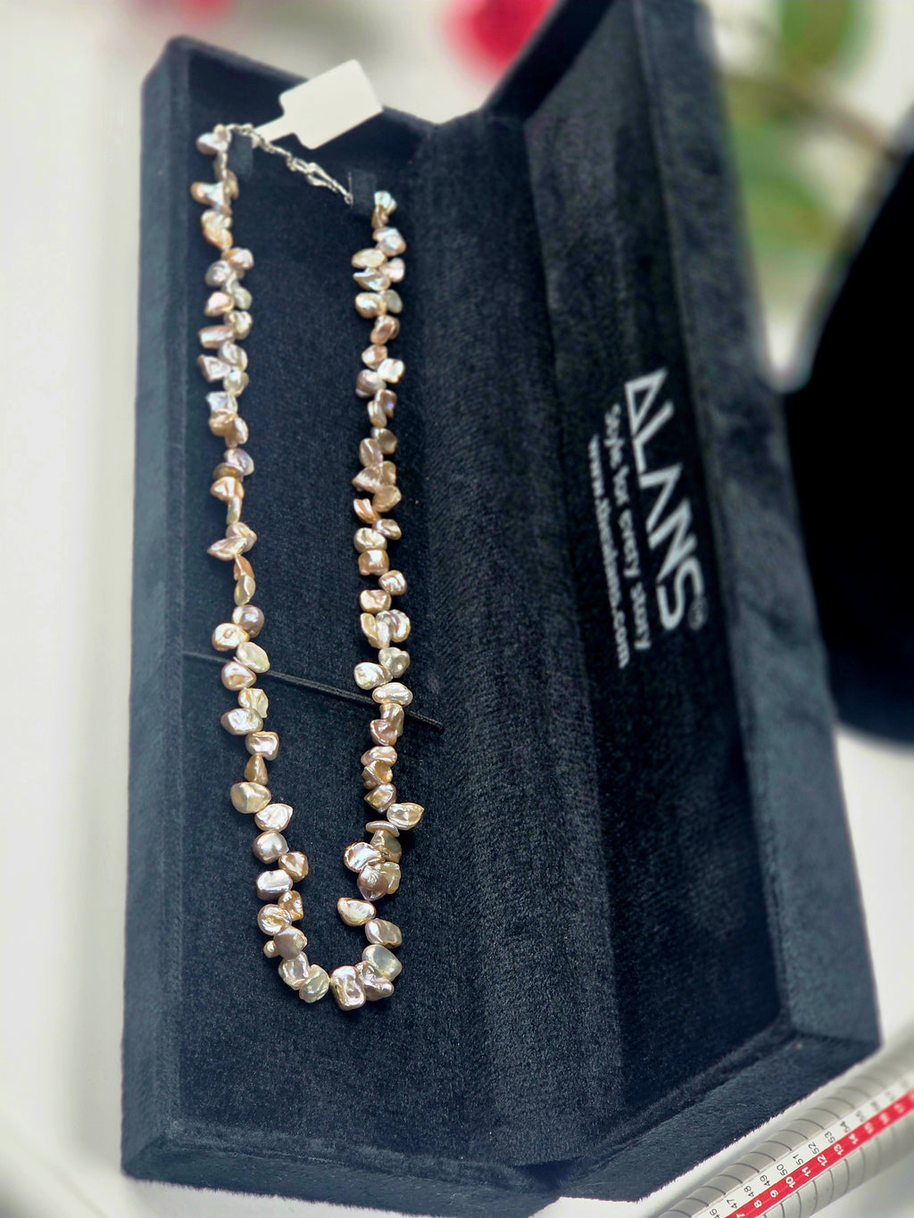 Irregular Freshwater Pearl Necklace – 16.5" with Metal Lock