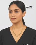 Golden Glow Freshwater Pearl Necklace – Sterling Silver | 9.60g