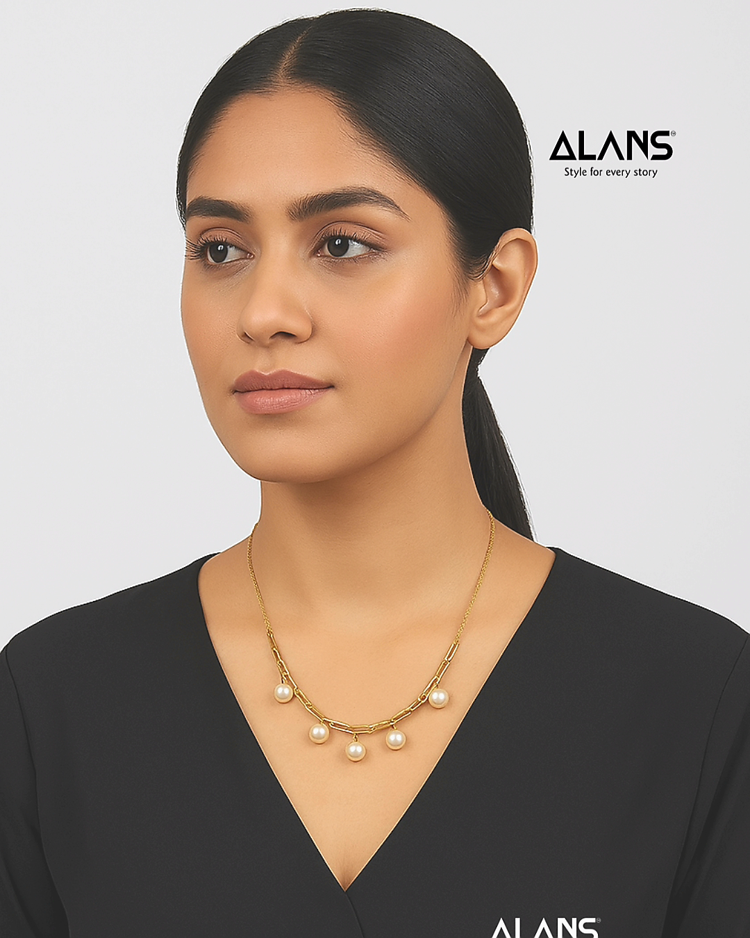 Golden Glow Freshwater Pearl Necklace – Sterling Silver | 9.60g