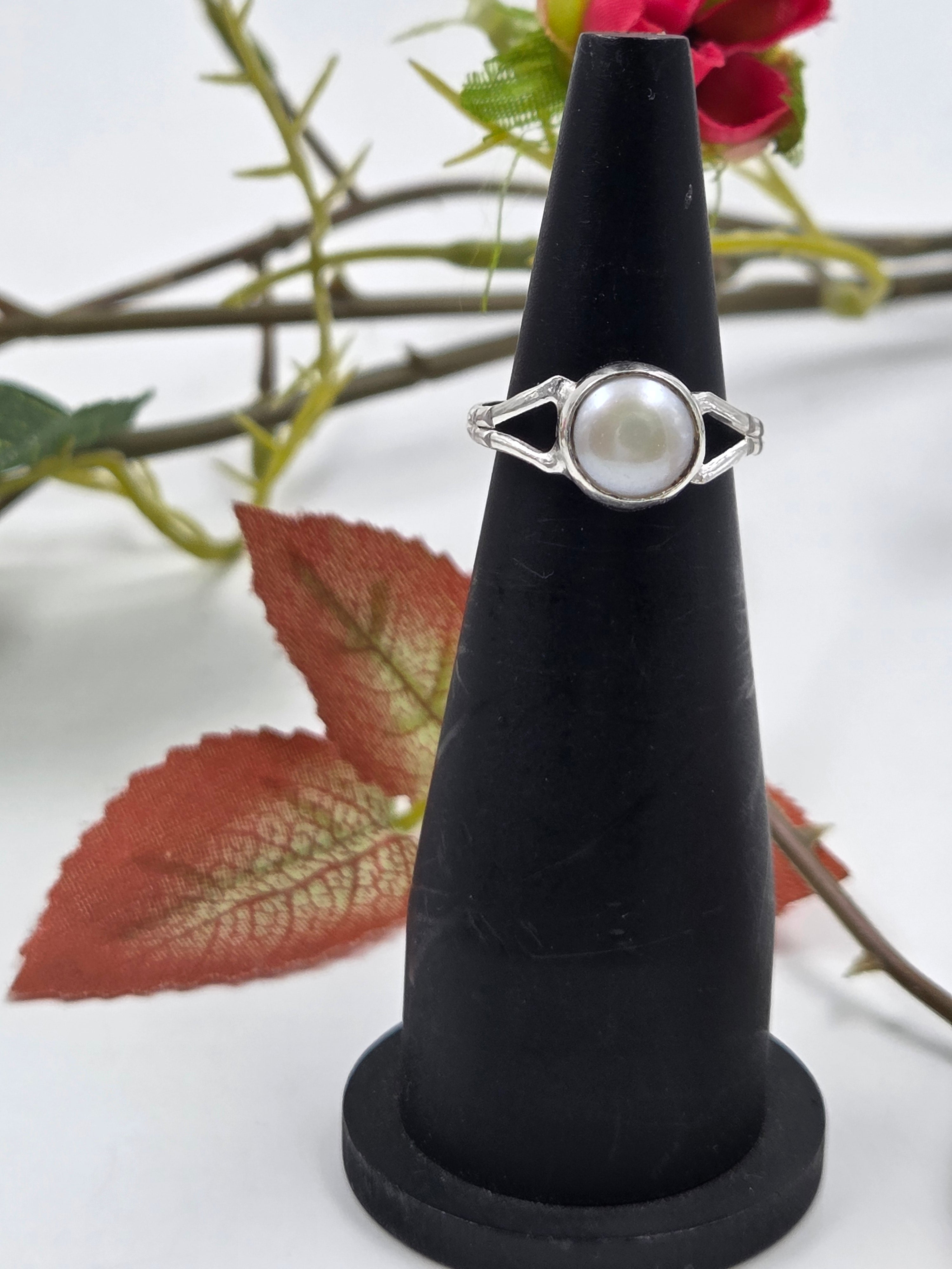 Pearl Highlight Ring in Sterling Silver