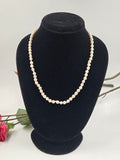Freshwater Pearl Necklace with Sterling Silver Lock (with Certificate)