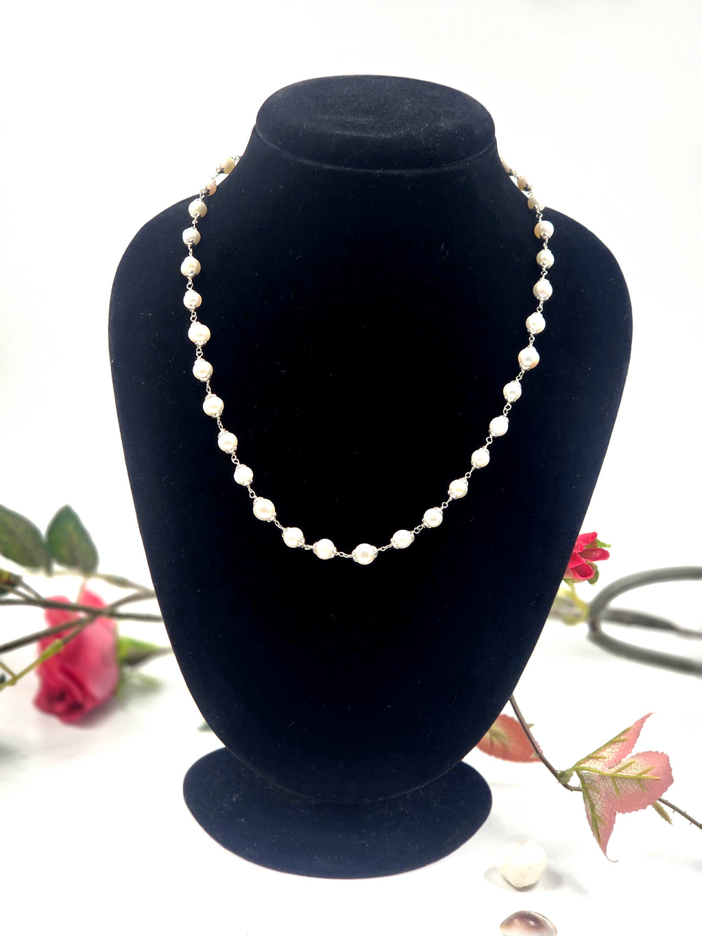Sterling Freshwater Pearl Necklace – 18 inches