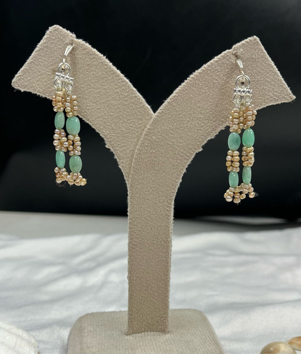 Emerald Pearl Harmony Earrings