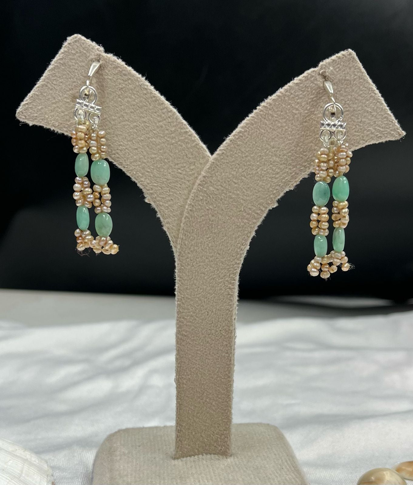 Emerald Pearl Harmony Earrings