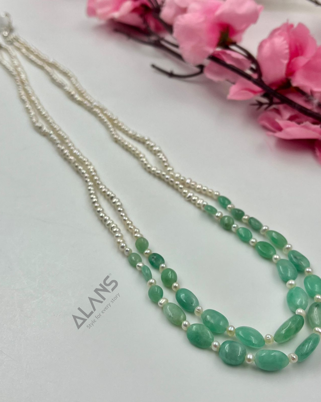 Emerald Bloom Necklace