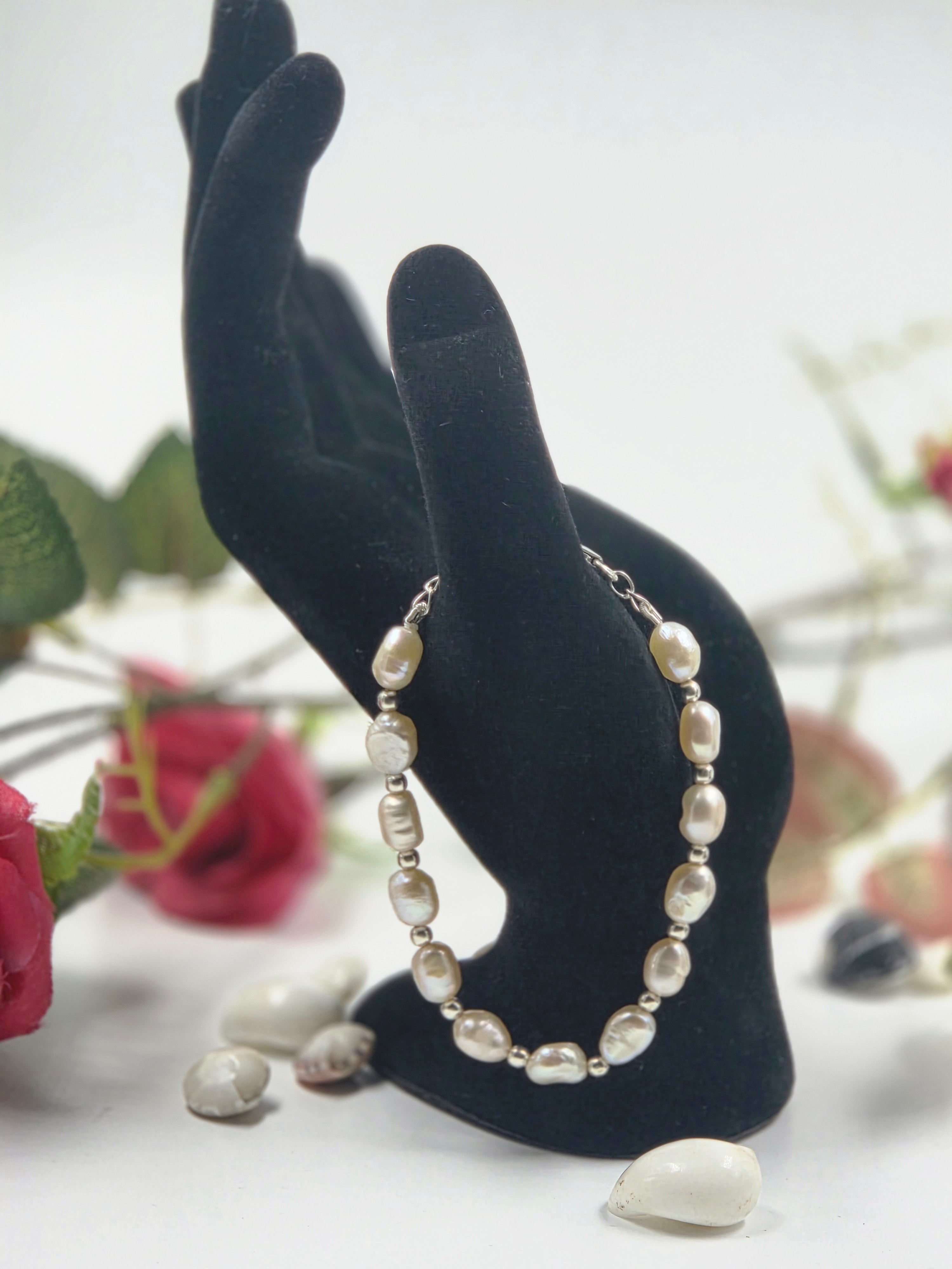 Pearl Rhythm Sterling Silver Bracelet
