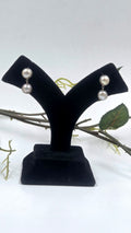 Freshwater Dual Pearl Earrings in 92.5 Sterling Silver