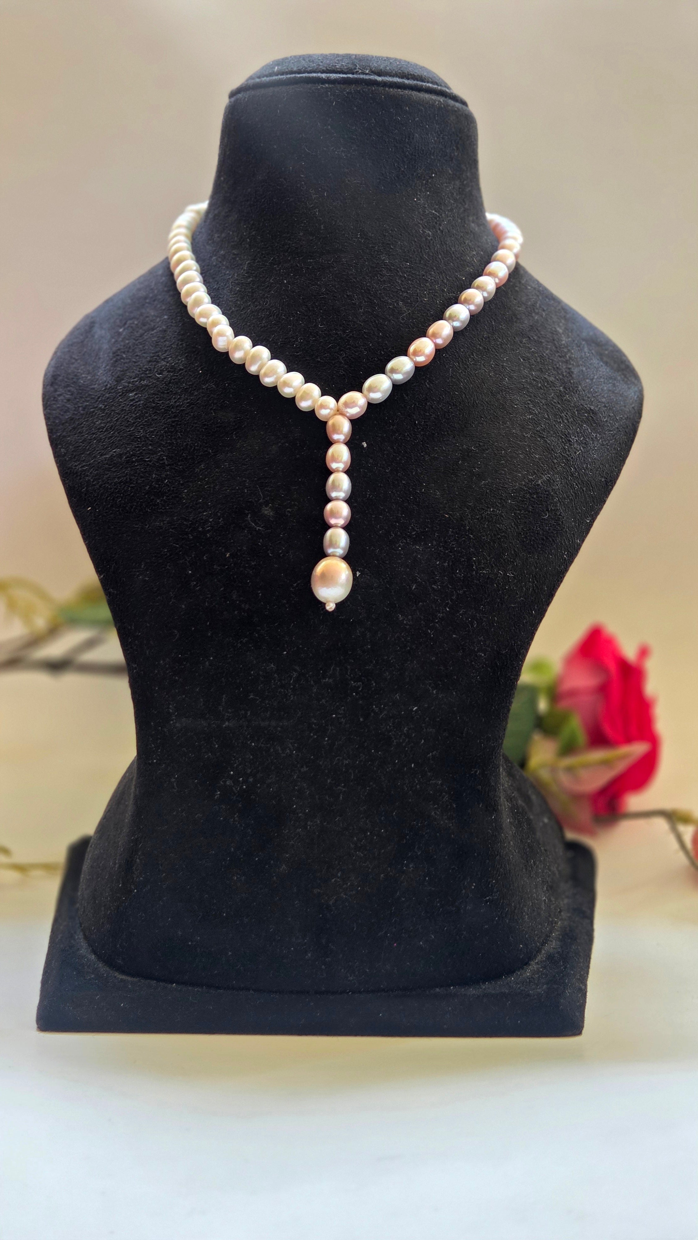 Freshwater Pearl Y-Drop Necklace