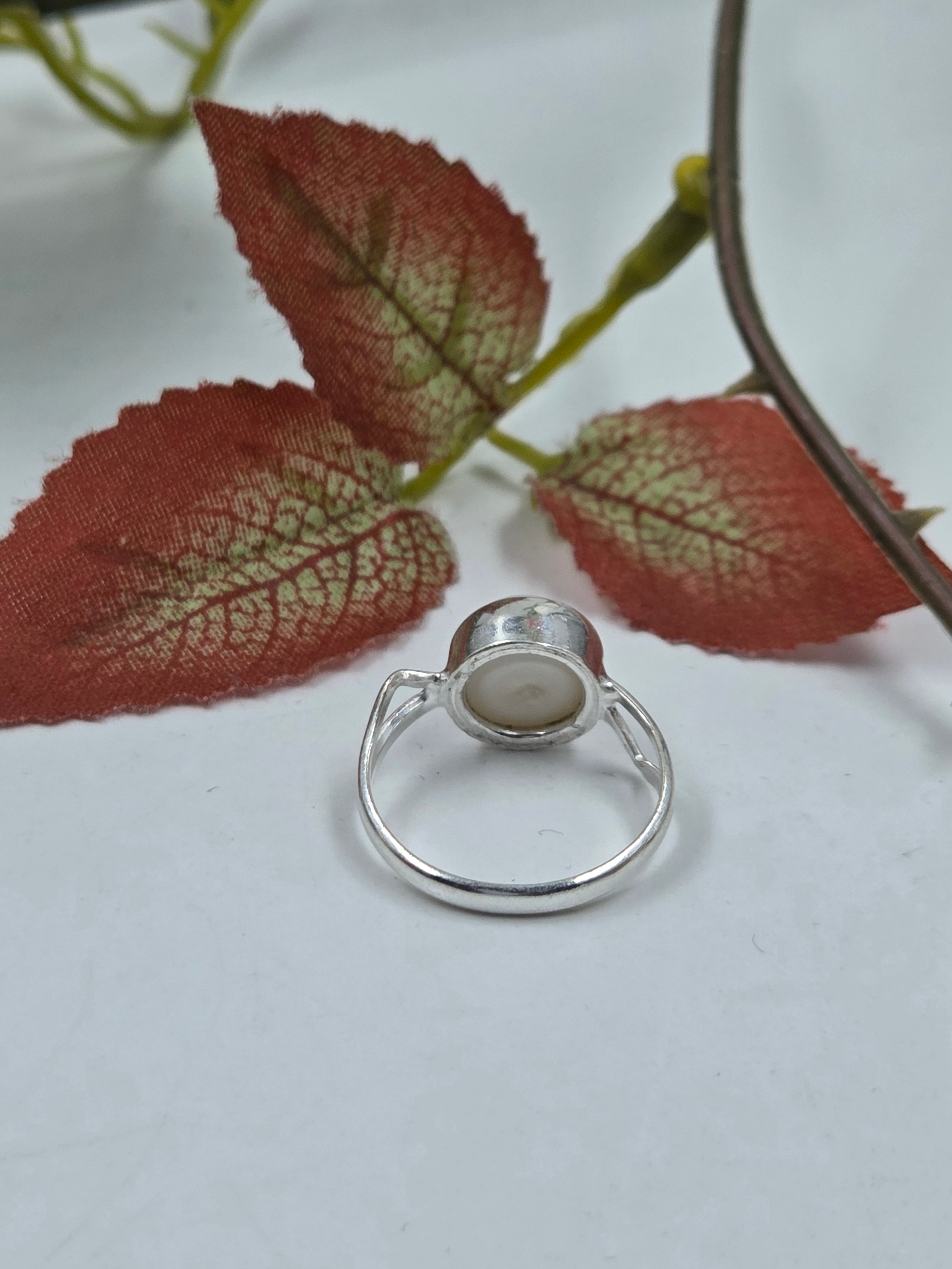 Pearl Focus Ring in Sterling Silver
