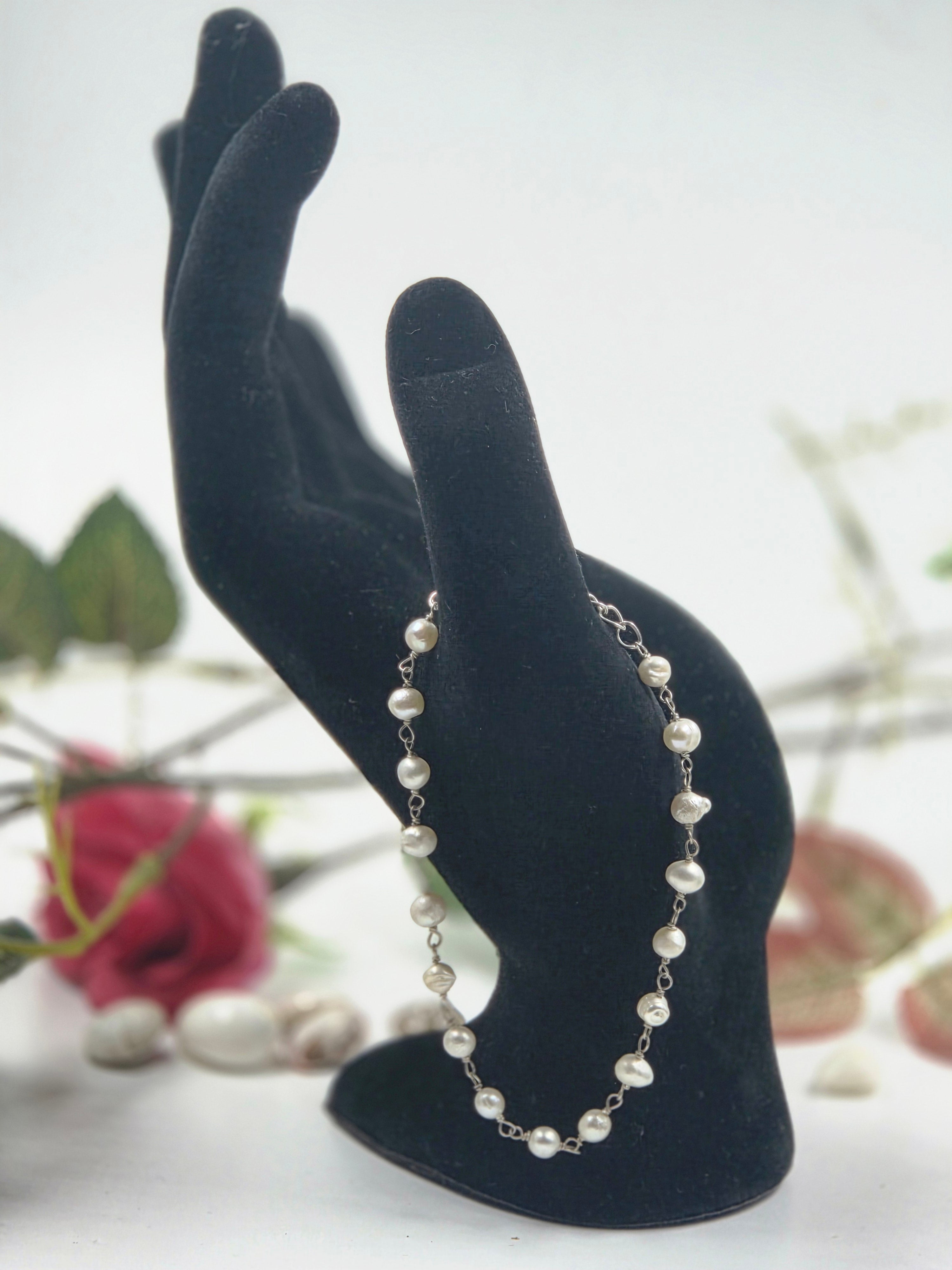 Pearl Glow Sterling Silver Bracelet