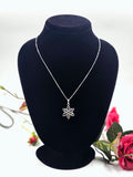 Citrine, Amethyst & Blue Topaz Sterling Silver Necklace