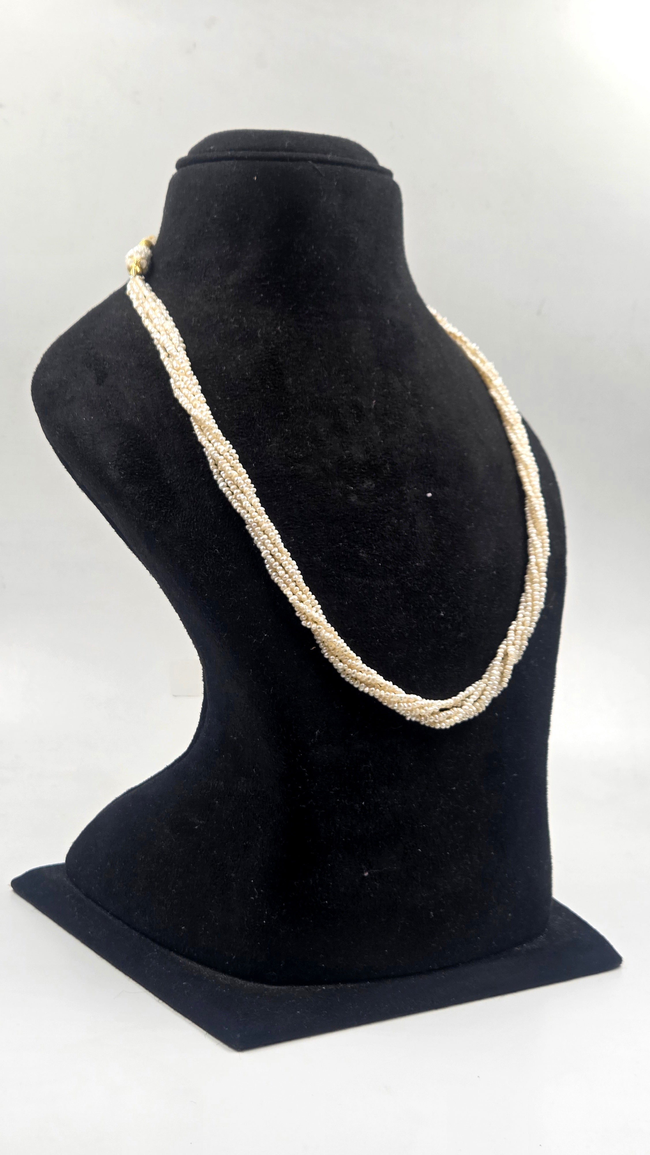 Freshwater Pearl 6-Line Sarafa Style Necklace
