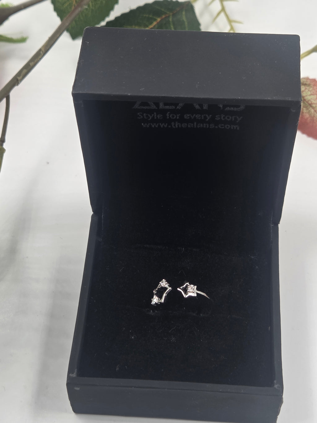 Star Duo Adjustable Lab-Grown Diamond Ring in Sterling Silver