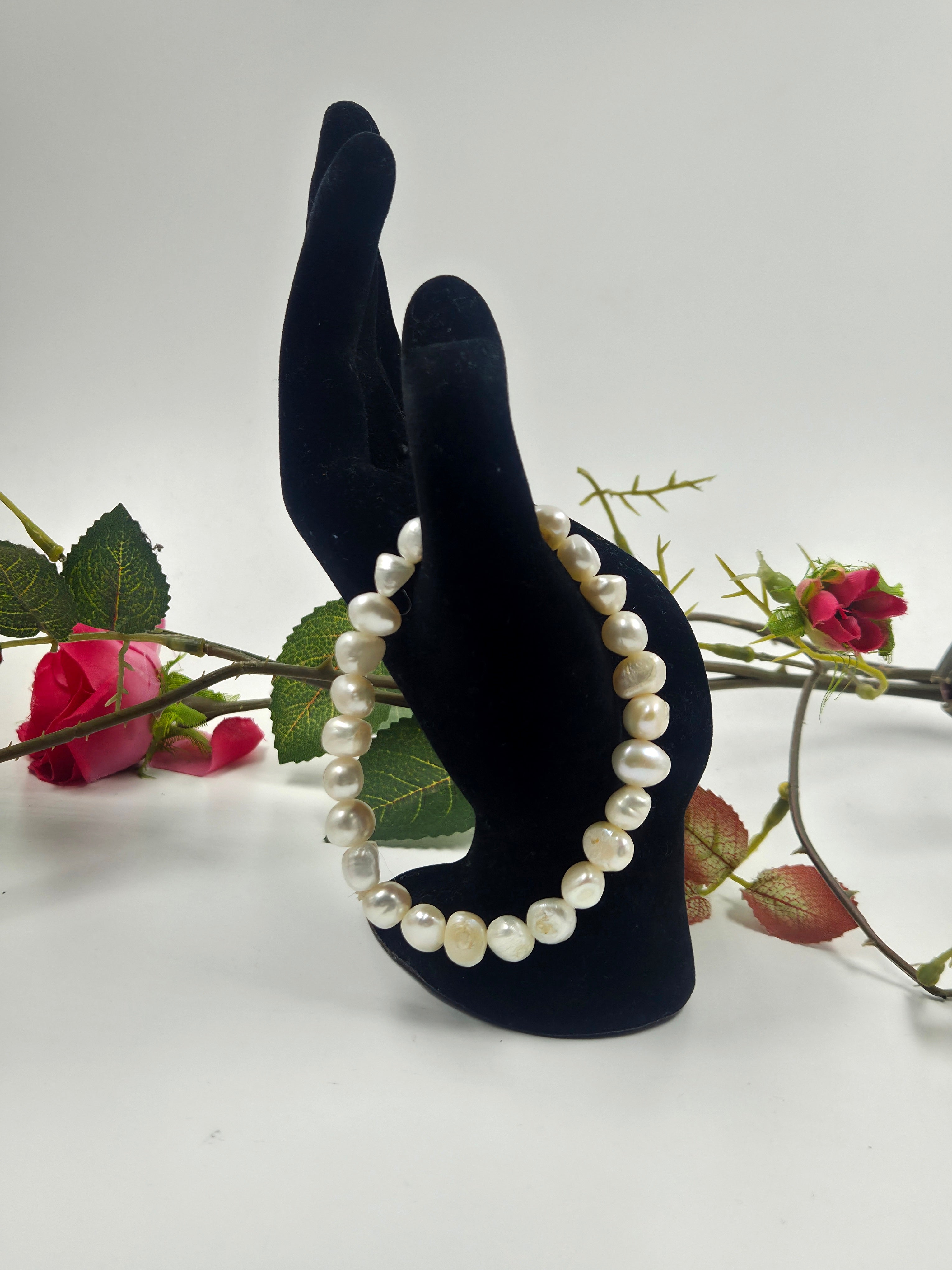 Freshwater Pearl Elastic Bracelet