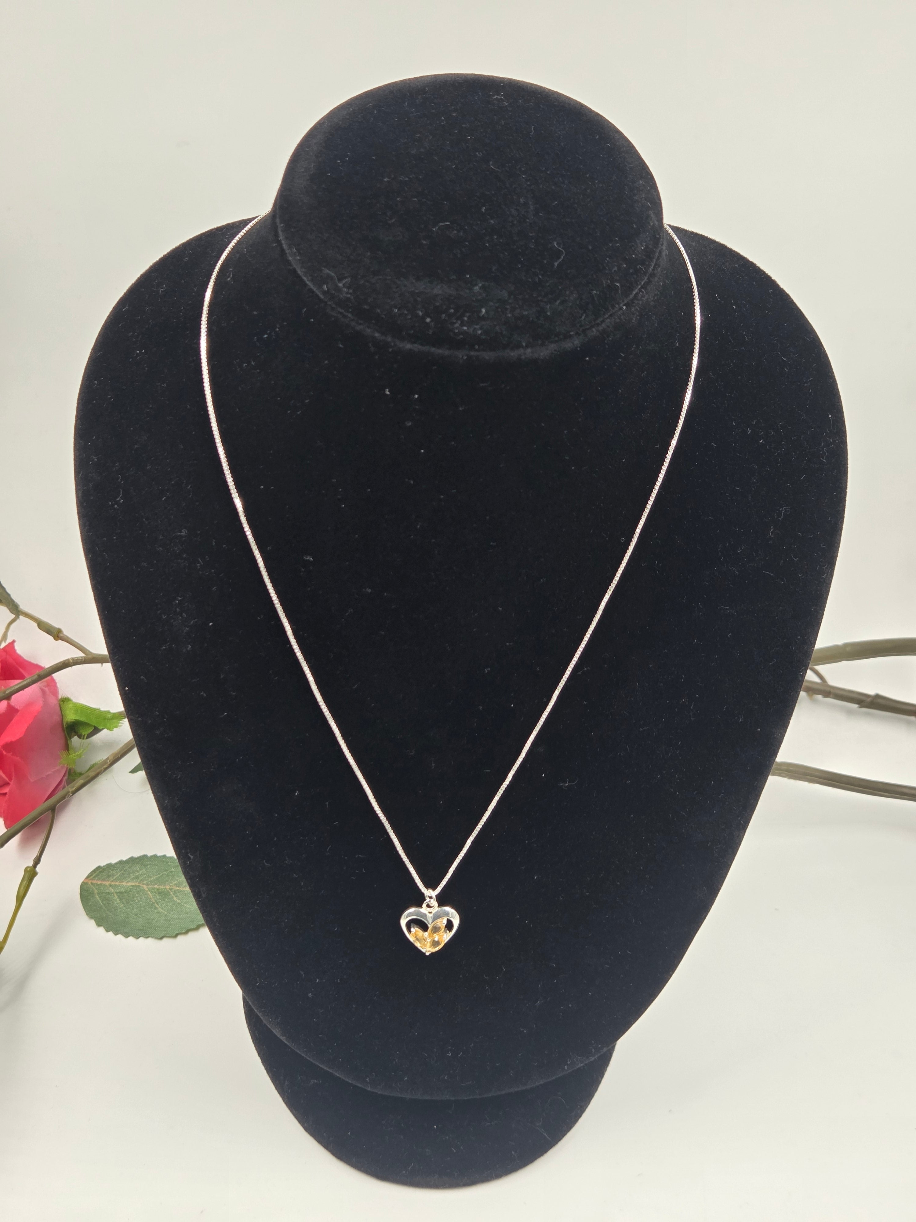 Citrine Necklace in Sterling Silver