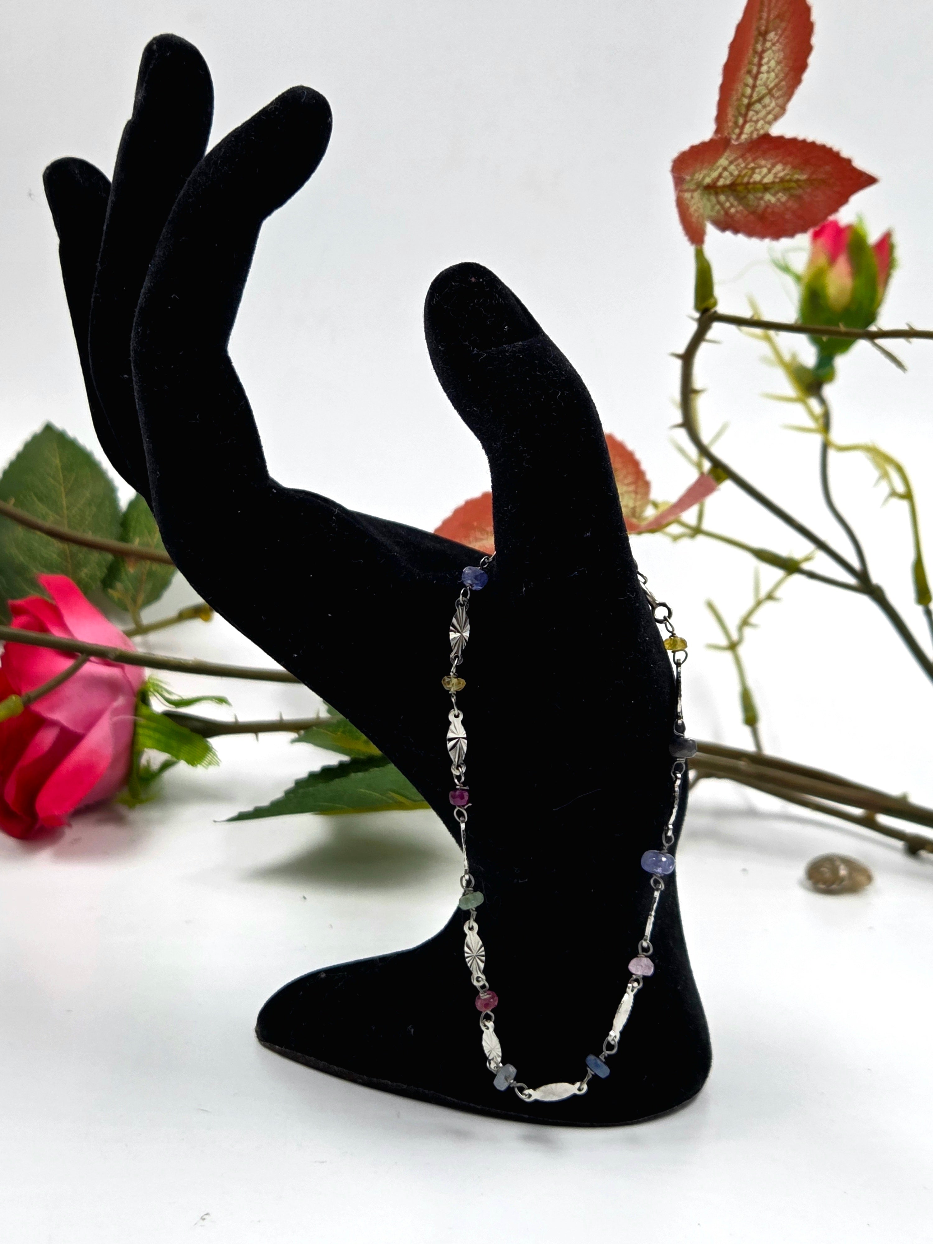 GF Sapphire Bracelet in Sterling Silve