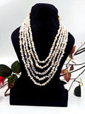 5-Strand Natural Irregular Freshwater Pearl Necklace – Sarafa Style