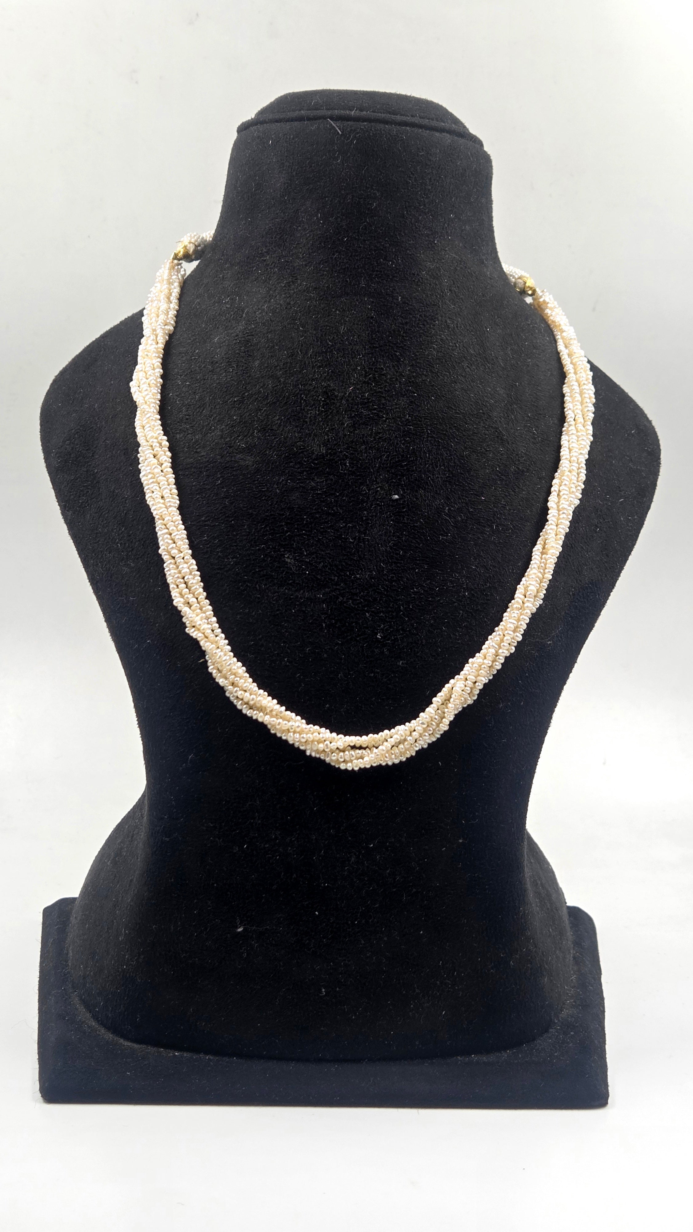 Freshwater Pearl 6-Line Sarafa Style Necklace
