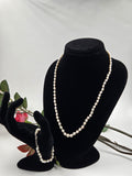 Freshwater Pearl Necklace & Bracelet Set – Sterling Silver, 5mm Pearls
