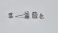 Moissanite Earrings in Sterling Silver with Certificate