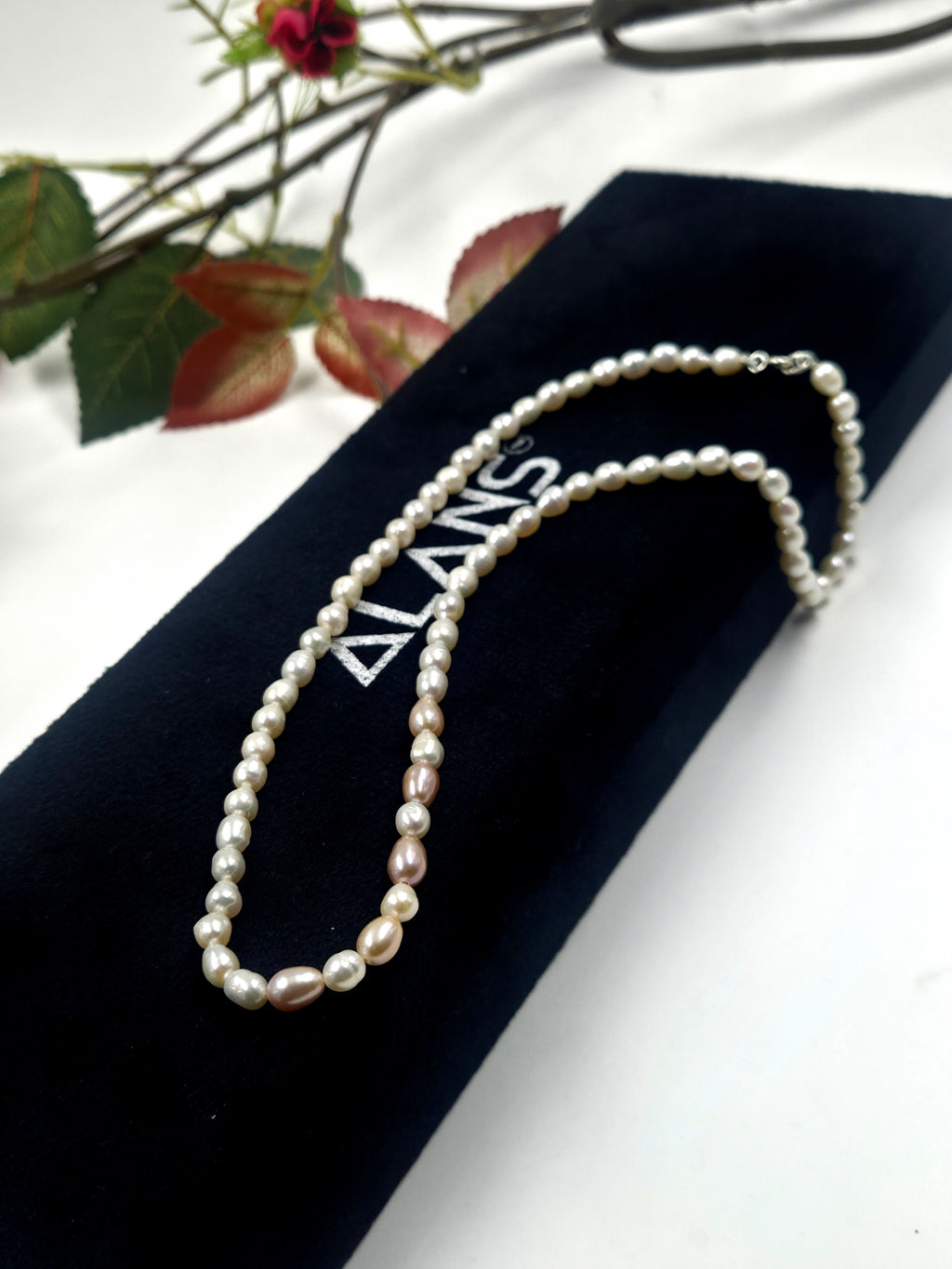 Freshwater Pearl Necklace – Dual Tone Accent