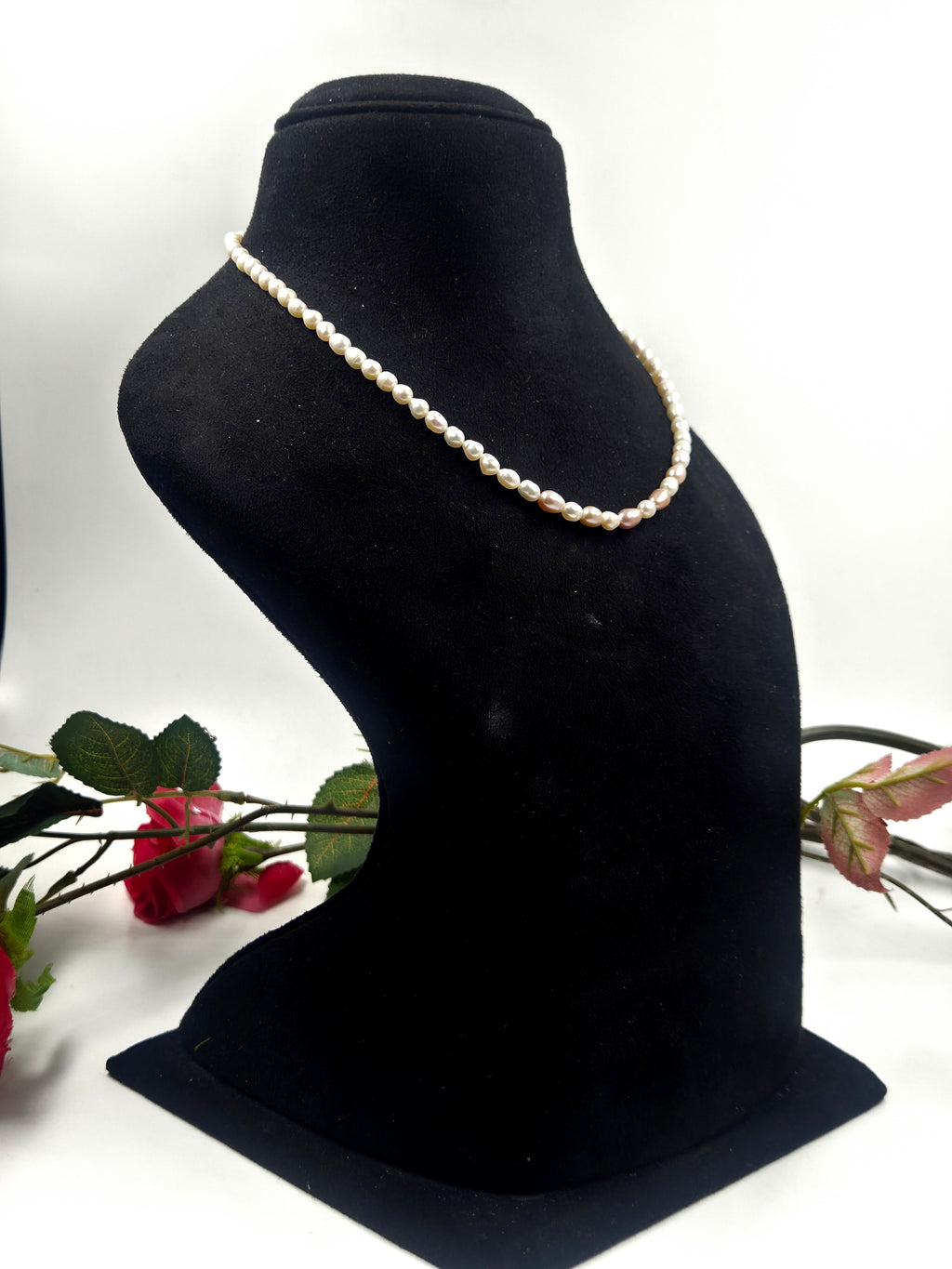 Freshwater Pearl Necklace – Dual Tone Accent