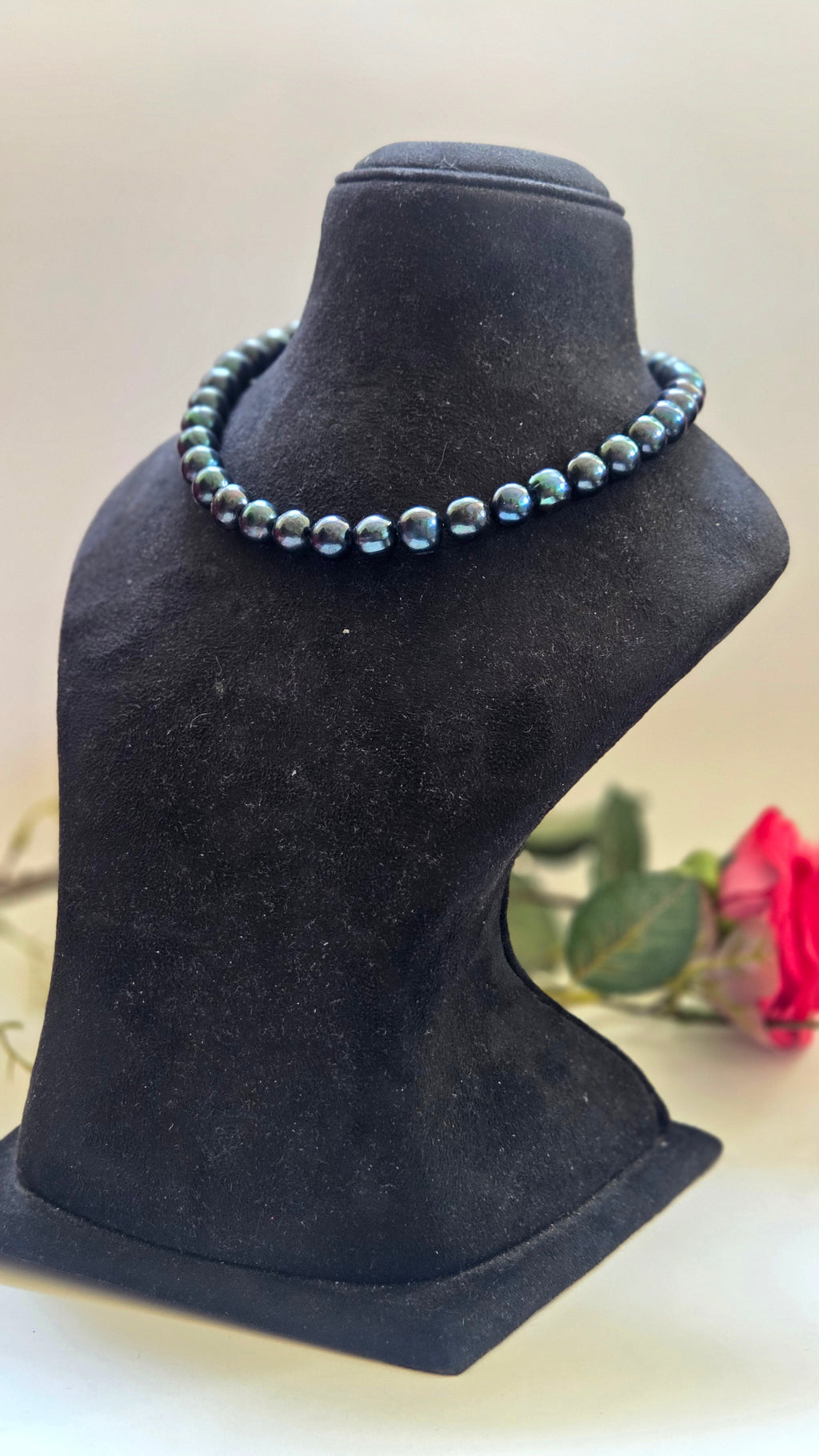 Peacock Freshwater Pearl Necklace with Sterling Silver Lock