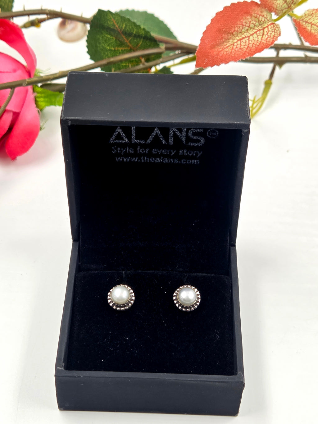 Pearl Aura Sterling Silver Studs
