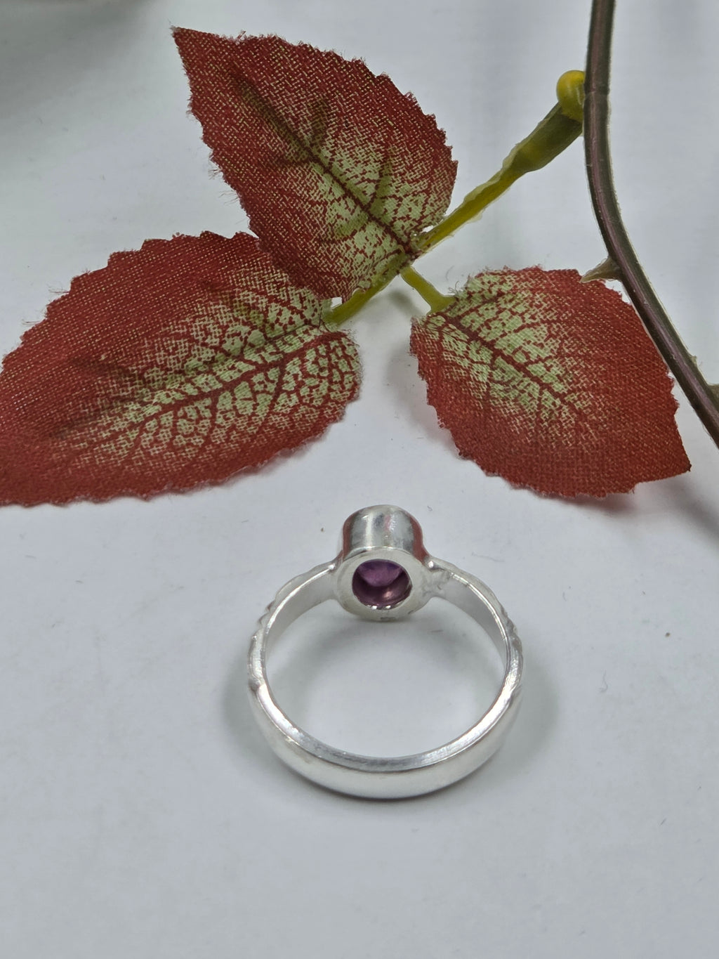 Bold Gf Ruby Ring in Sterling Silver