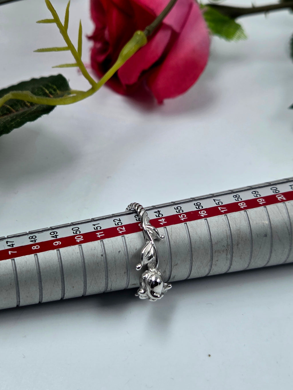 Rose Bloom Sterling Silver Ring