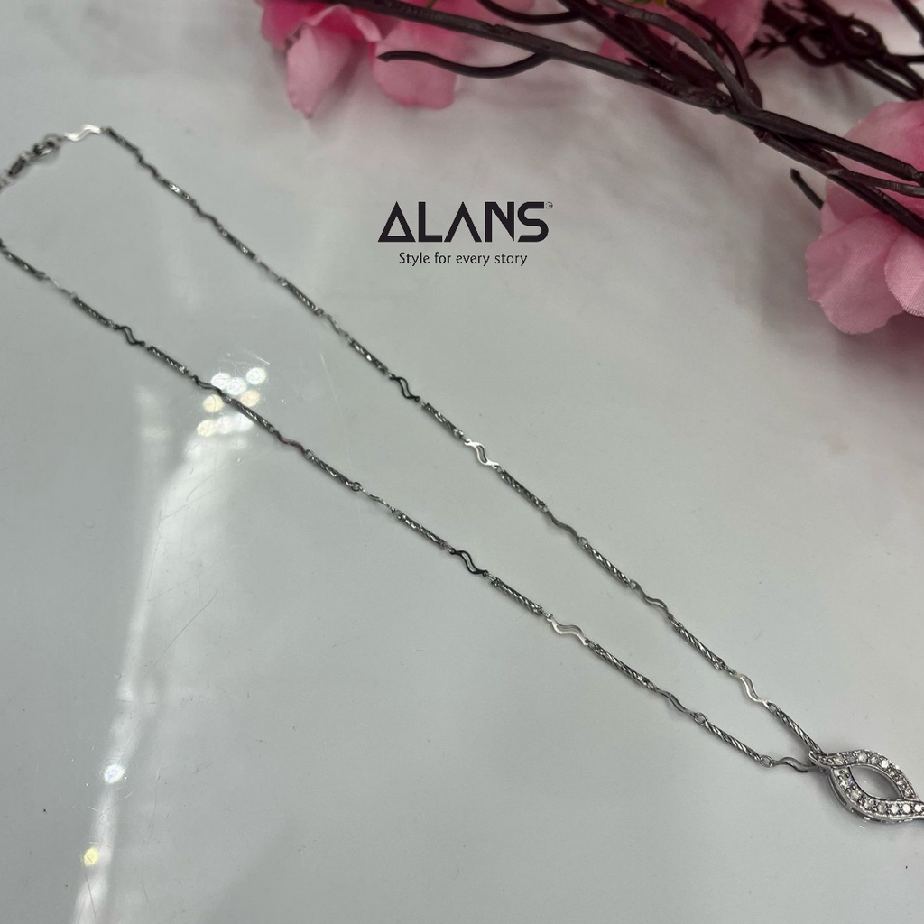 Lab-Grown Diamond Pendant with Chain – Sterling Silver & Certified