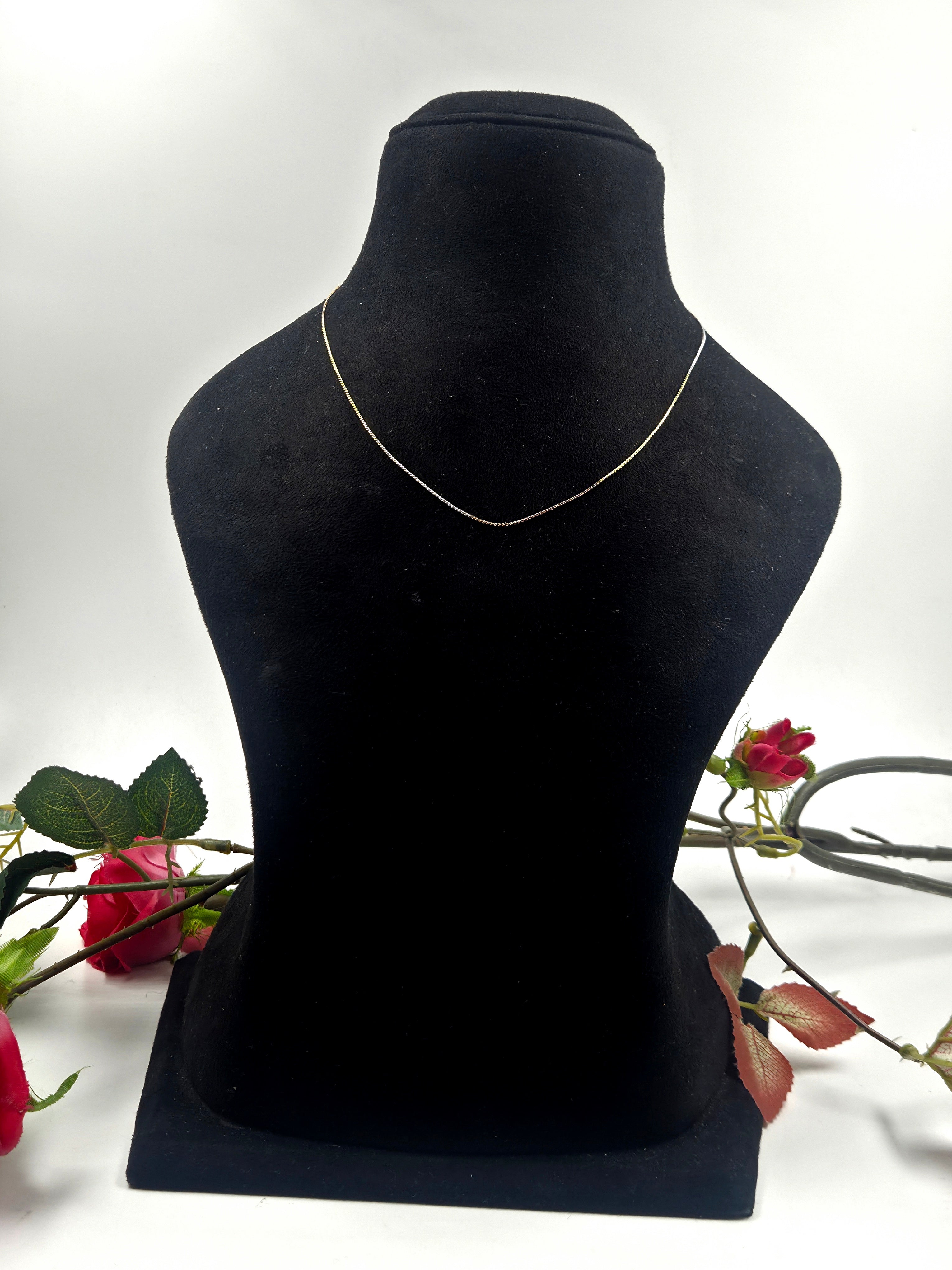 Dual Tone Sterling Silver Chain