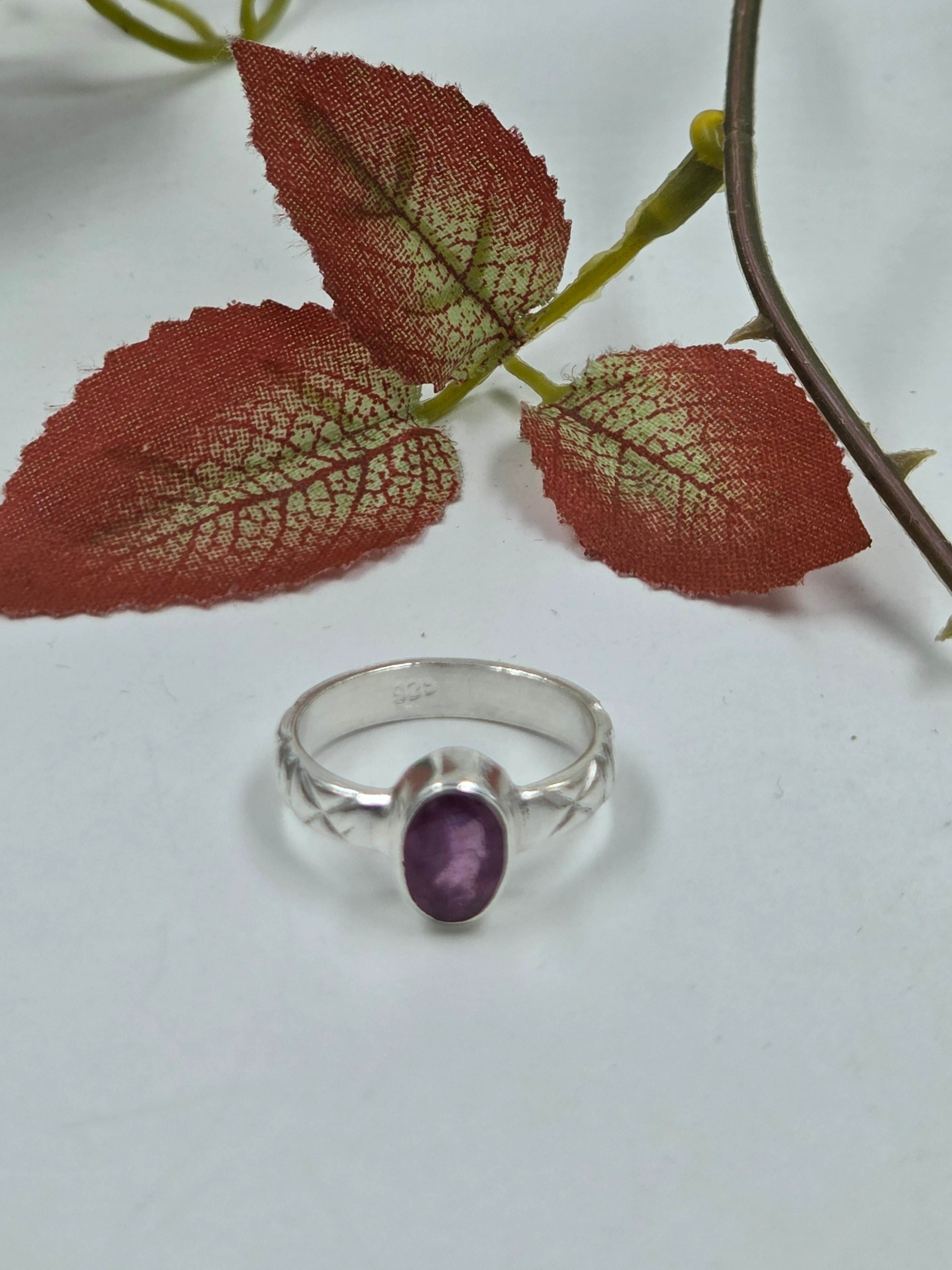 Bold Gf Ruby Ring in Sterling Silver