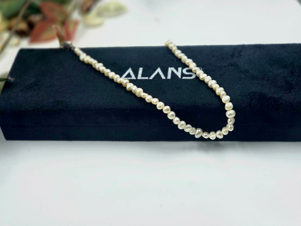 Freshwater Pearl Necklace with Clasp – 17 Inches (4.5–5mm Pearls)