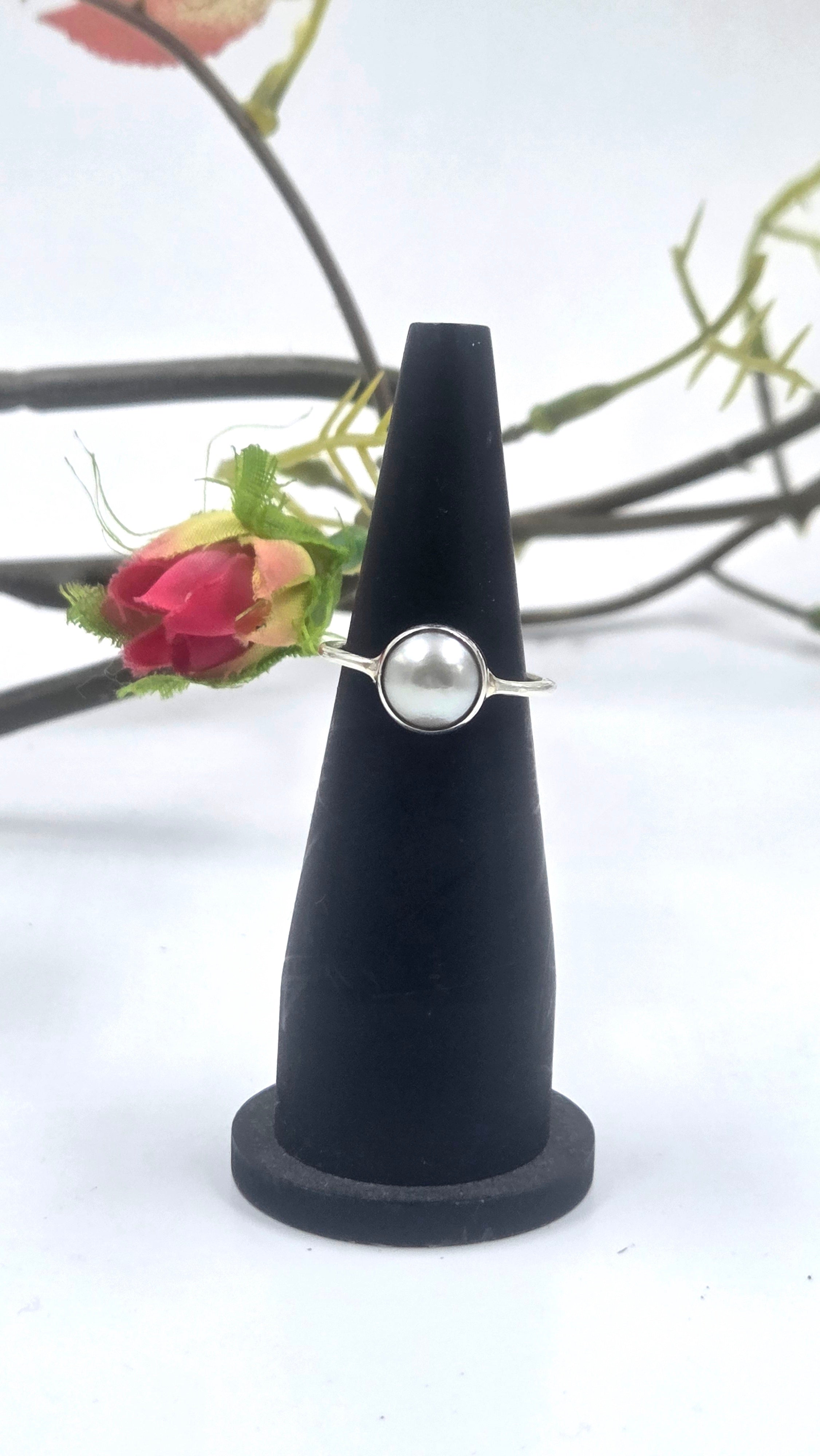 South Sea Pearl Ring in 92.5 Sterling Silver