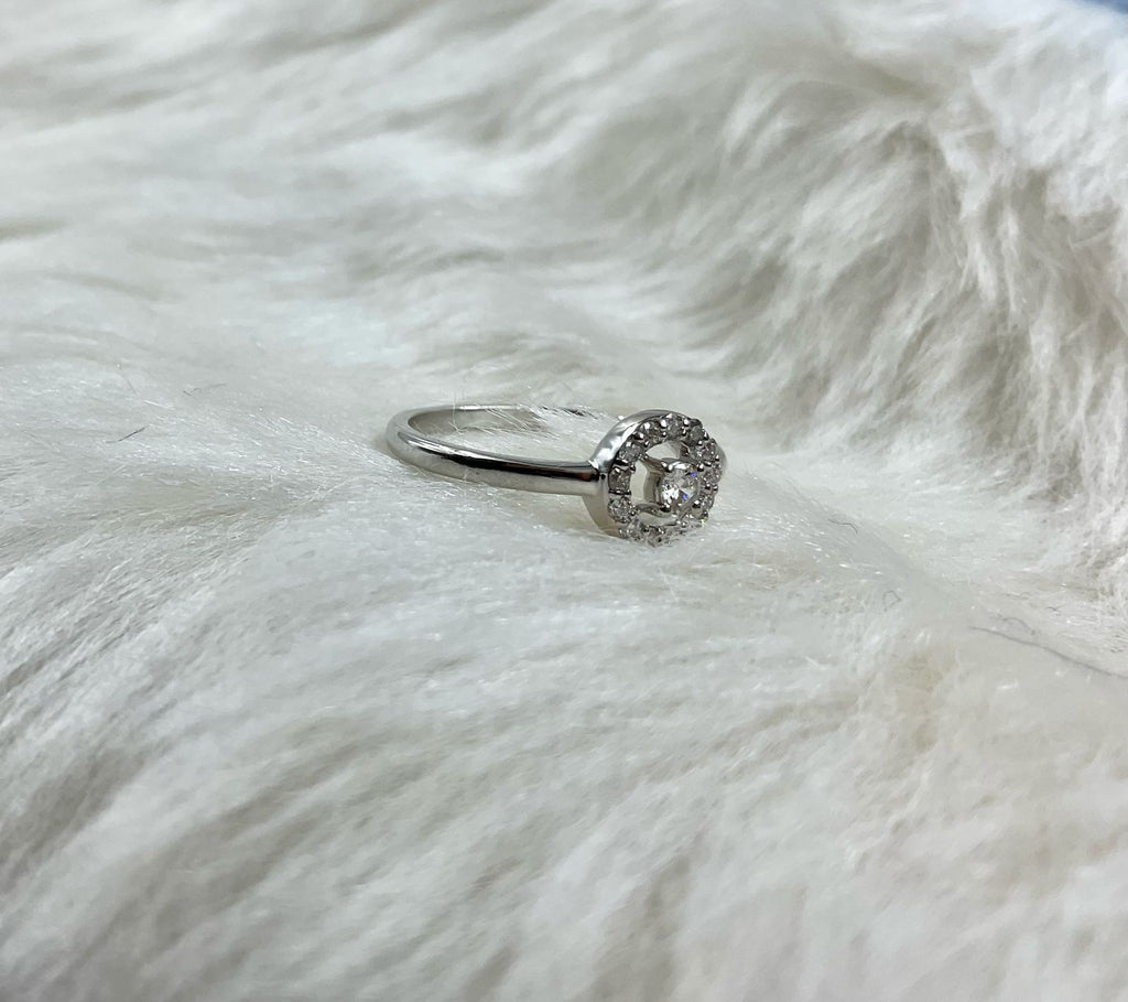 Lab-Certified Diamond Ring – Sterling Silver