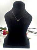 Sterling Silver Chain with Single Freshwater Pearl