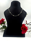 Freshwater Pearl Station Necklace in Sterling Silver