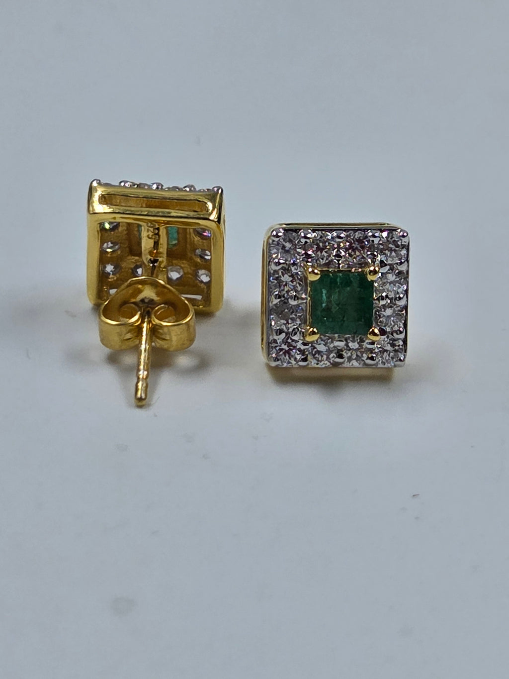 Emerald & Diamond Radiance Earrings