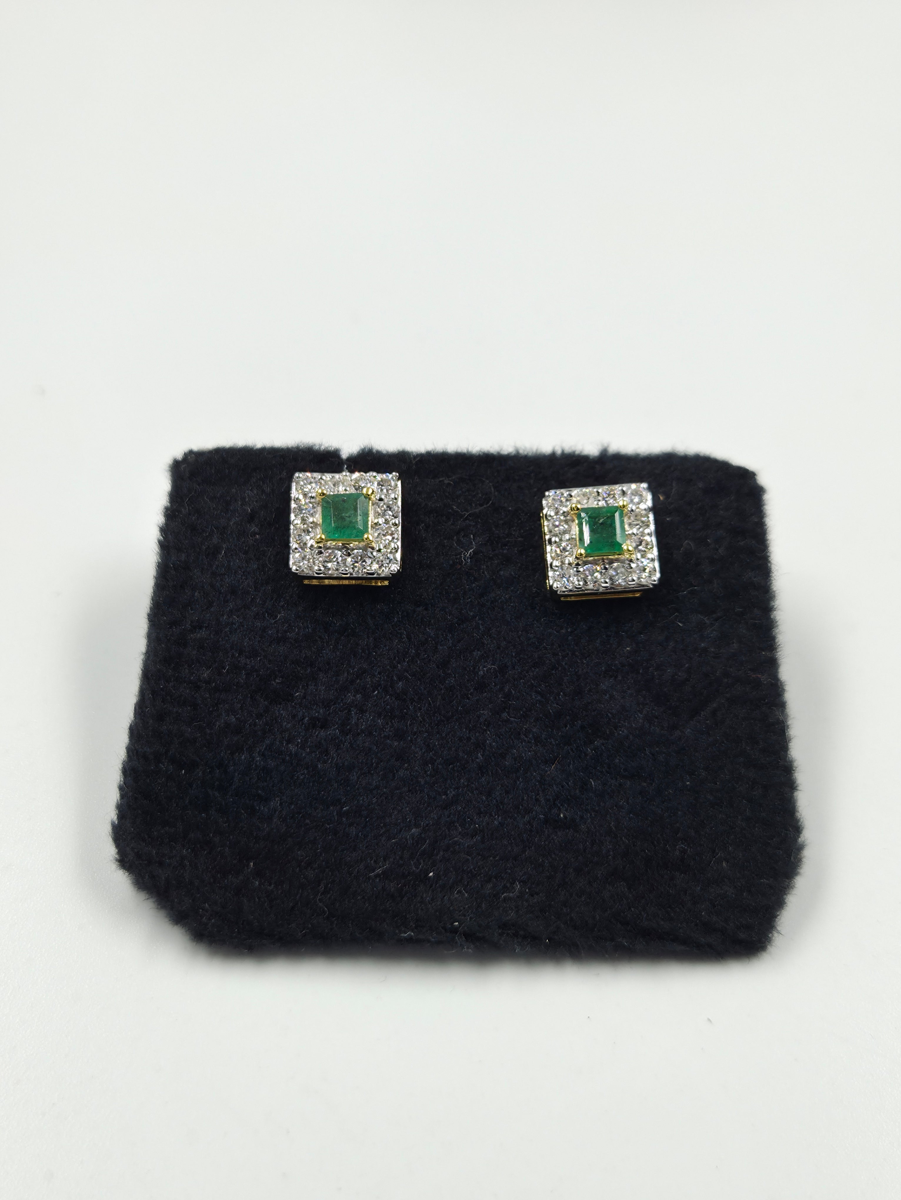 Emerald & Diamond Radiance Earrings