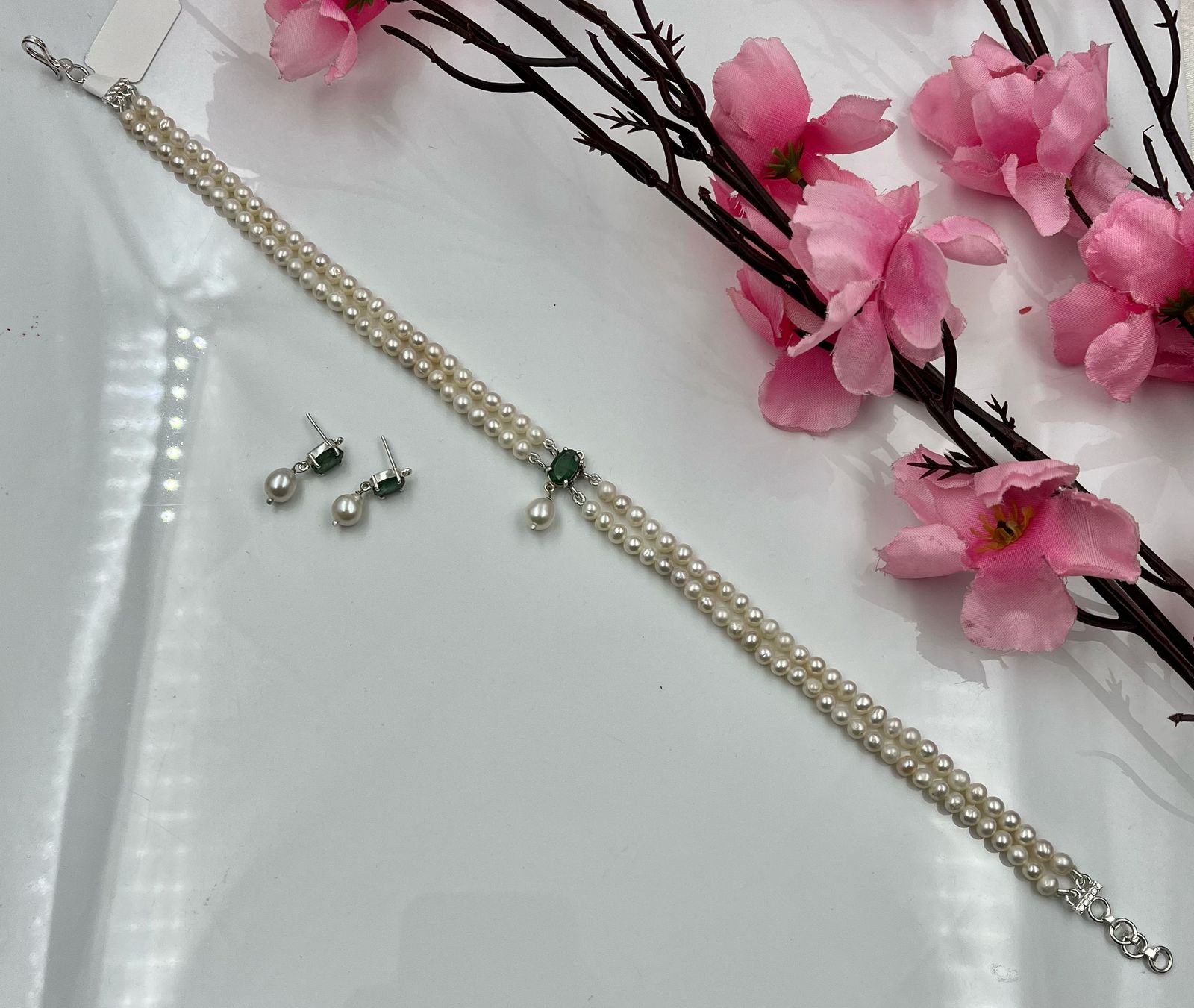 Emerald Grace Choker Set
