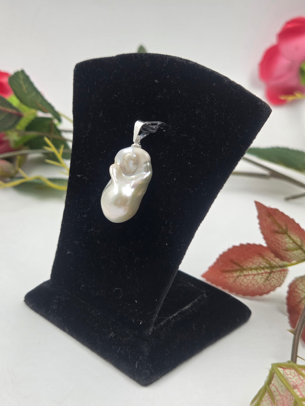 Baroque Freshwater Pearl Pendant in Sterling Silver