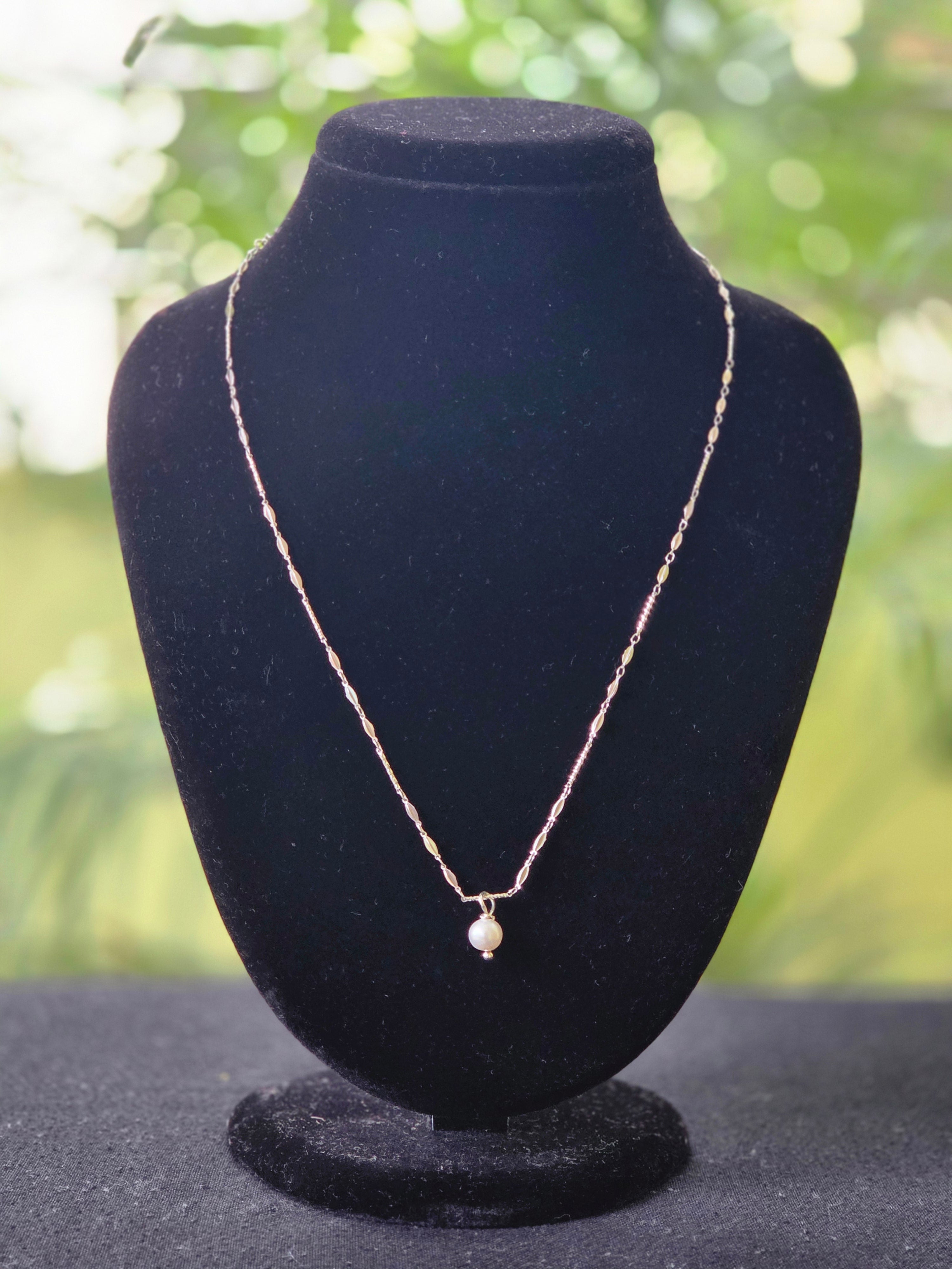Freshwater Pearl Pendant in Sterling Silver