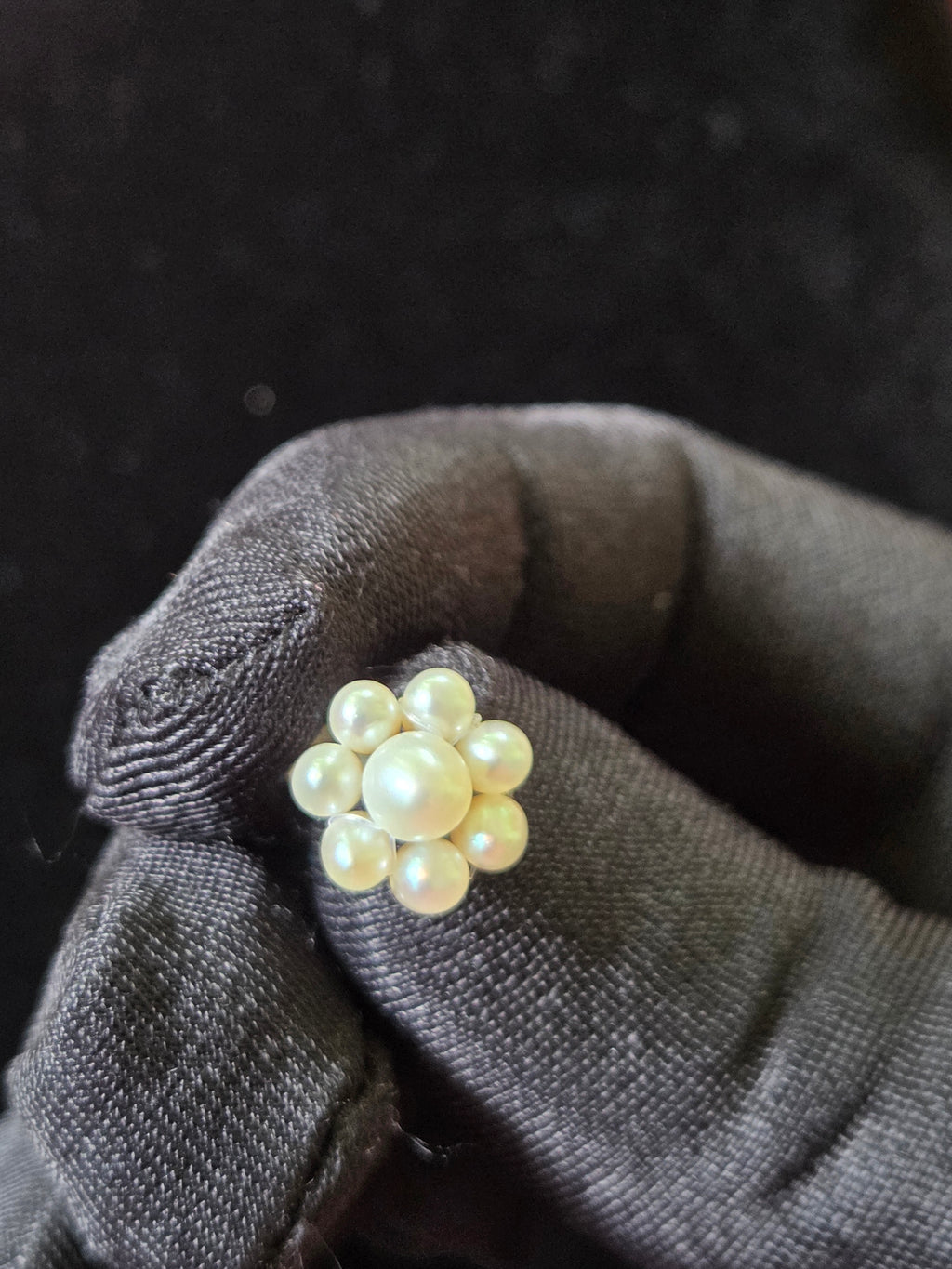 Freshwater Pearl Nose Pin in 925 Sterling Silver